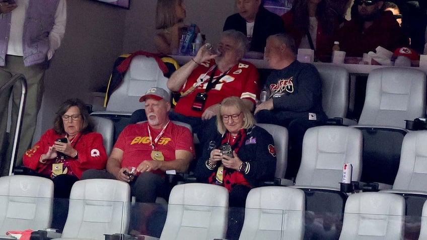 Kelce family at the Super Bowl