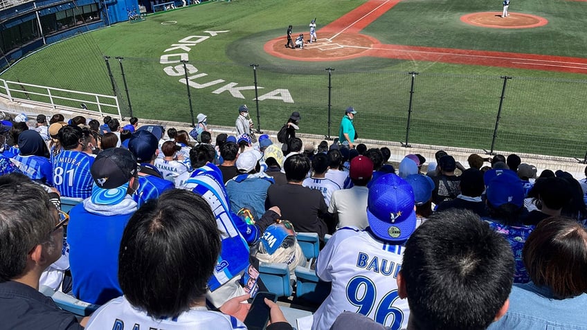 Fans watching Trevor Bauer