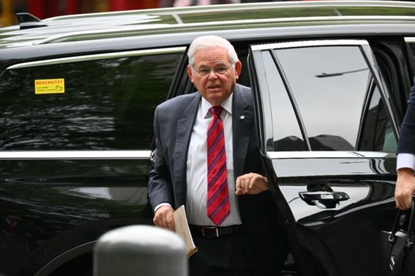 Democratic Senator Bob Menendez of New Jersey arrives at Manhattan Federal Court for the s