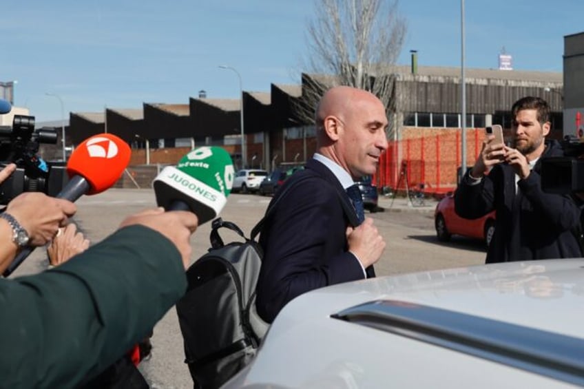 The trial of Spain's former football chief Luis Rubiales, seen here leaving the court, ove