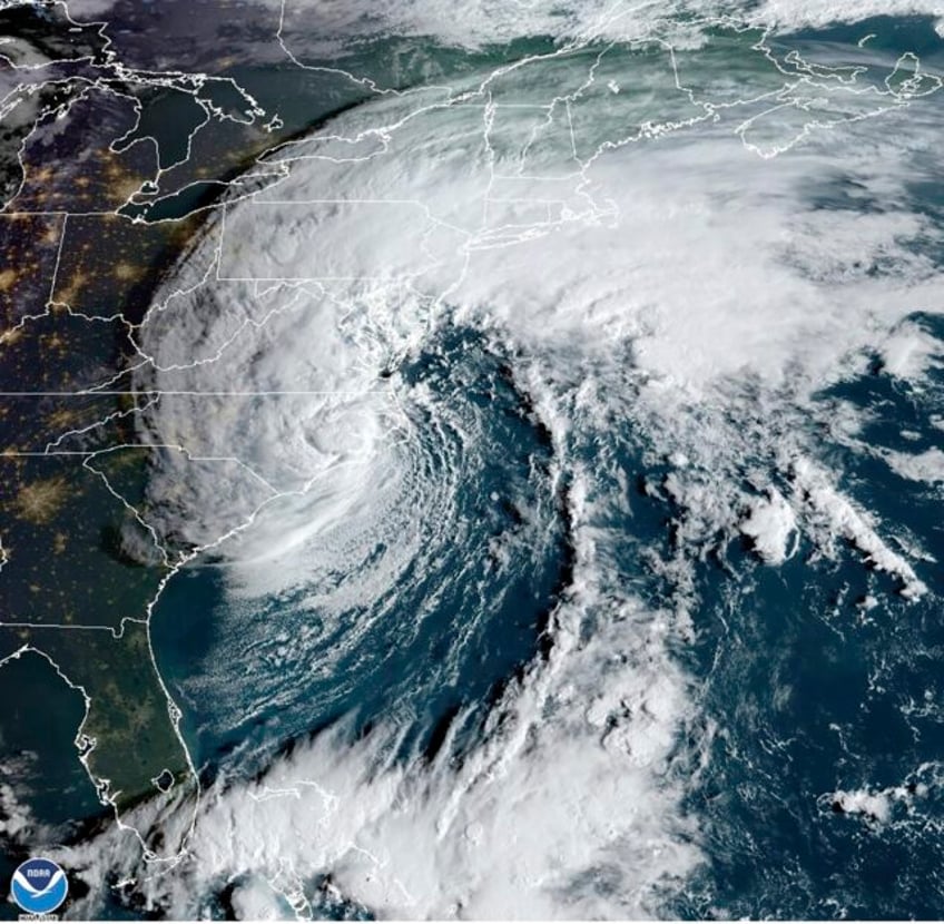 tropical storm ophelia moves inland over north carolina as coastal areas lashed with wind and rain