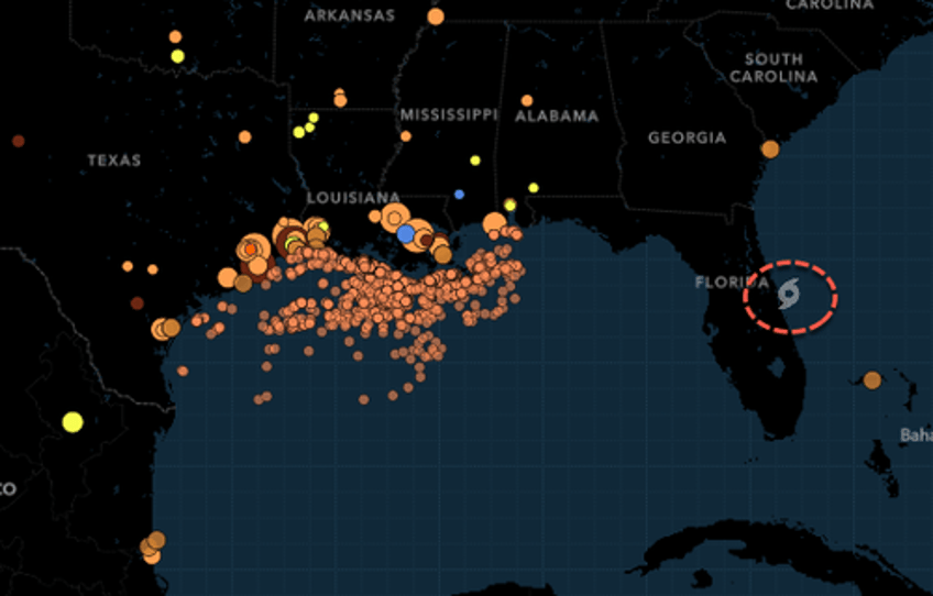 tropical threat brewing off florida gulf of america offshore oil gas rigs in crosshairs