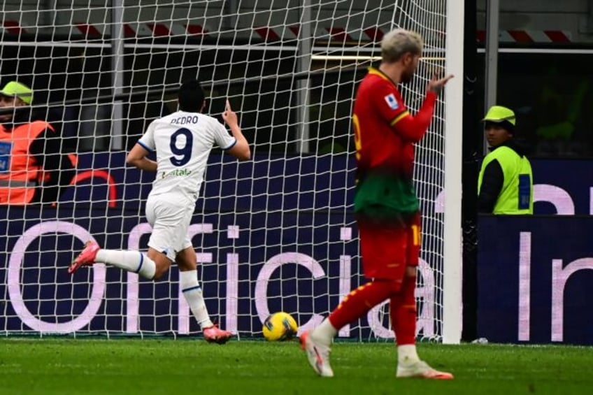 Pedro netted the winner for Lazio from the penalty spot