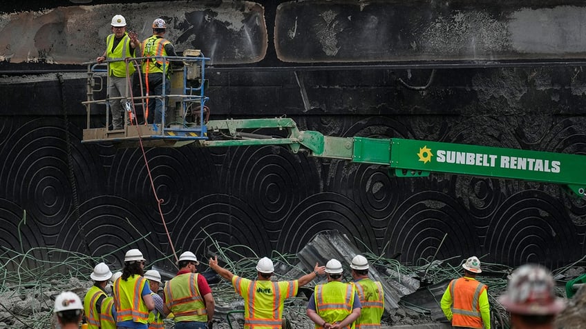 Bridge after I-95 PHilly fire in 2023