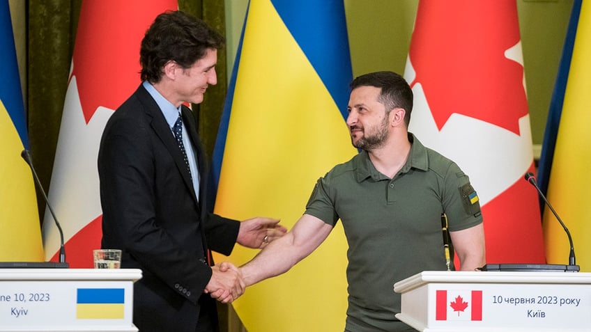 trudeau blames right wing american maga after canadian conservative party votes against ukraine bill