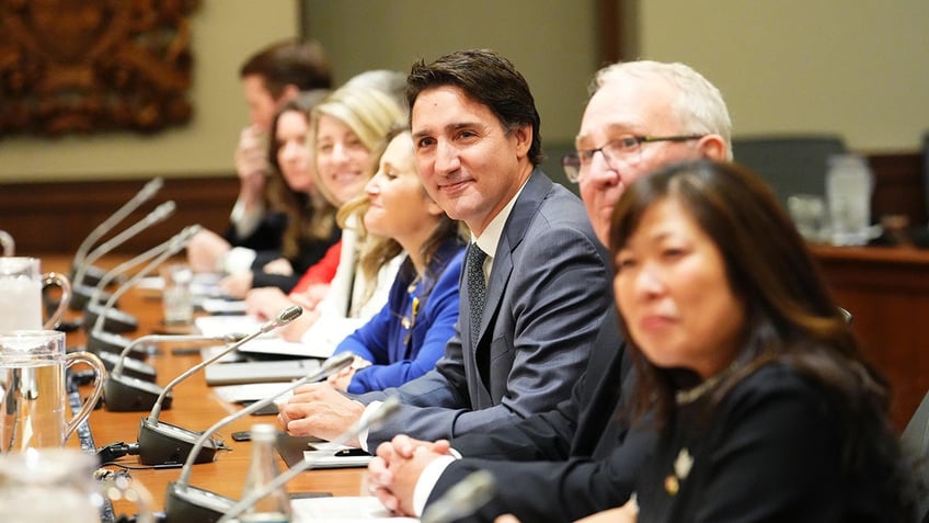 Trudeau during bilateral meeting with Zelenskyy