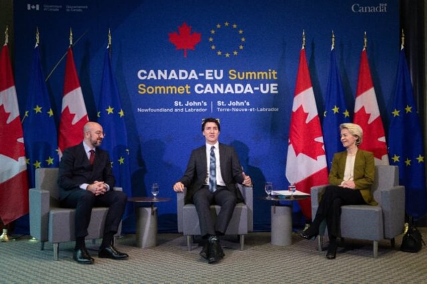 trudeau eu leaders talk ukraine and climate at canada summit