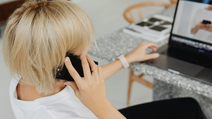 woman on the phone