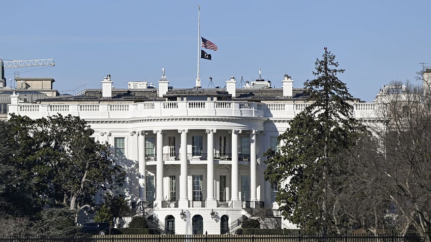 White House exterior during Trump's first week back in office