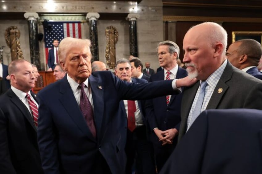 Texas congressman and fiscal hawk Chip Roy (right) is one of the Republican rebels threate