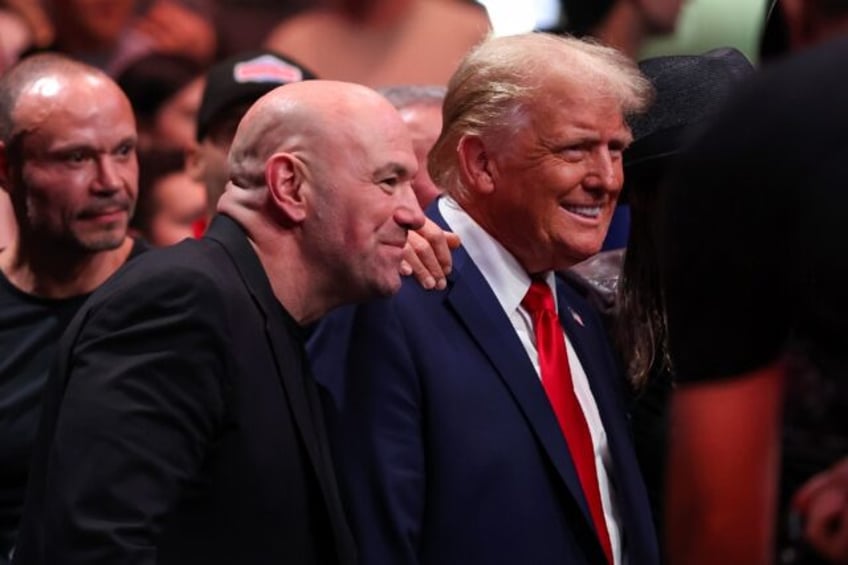 President-elect Donald Trump attended the UFC 309 fight on Saturday with his supporter and