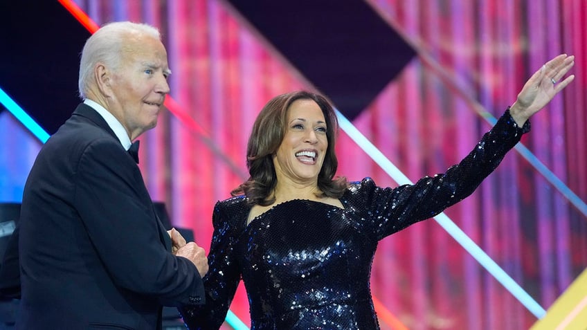 President Biden with VP Harris closeup shot