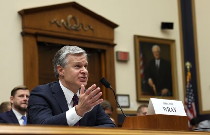 FBI Director Christopher Wray provides a congressional committee with an update on the inv