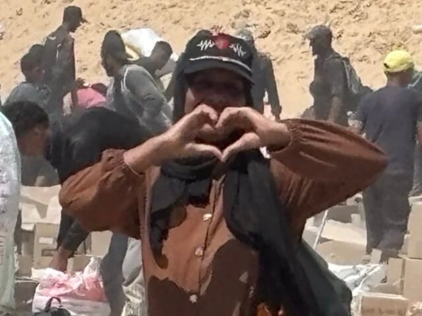 Palestinian loves GHF (Courtesy Gaza Humanitarian Foundation)