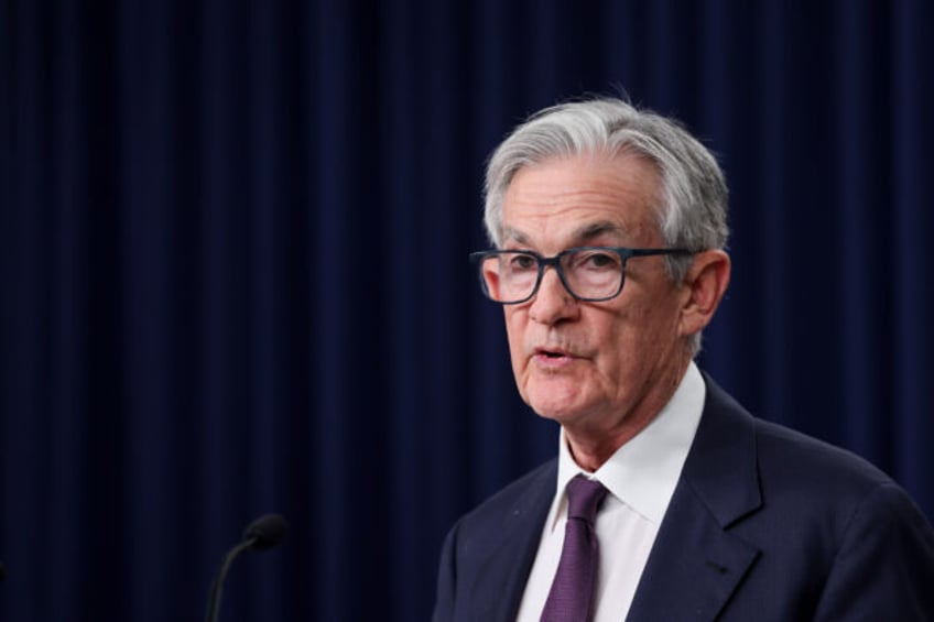 Jerome Powell, chairman of the US Federal Reserve, during a news conference following a Fe