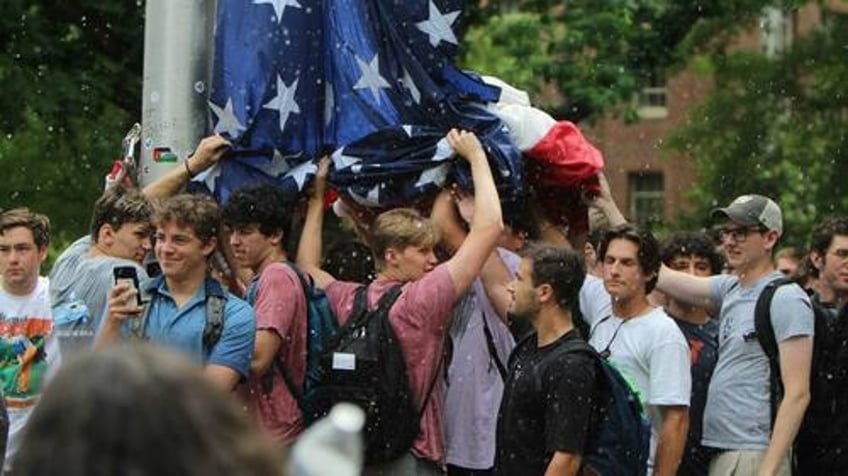 trump campaign ad highlights unc frat defending american flag