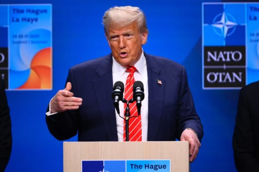 US President Donald Trump appeared jubilant after NATO's 32 countries agreed to meet