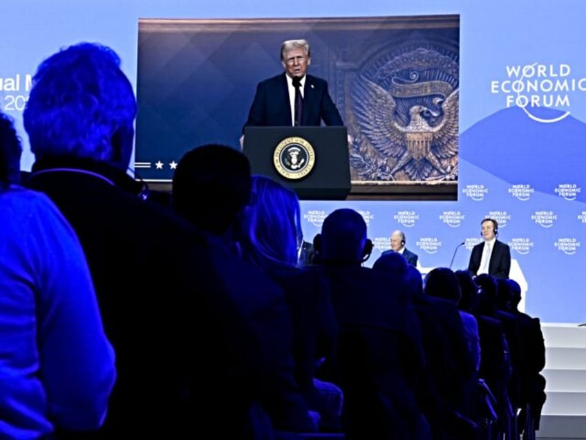 DAVOS, SWITZERLAND - JANUARY 23: President of the United States of America (USA) Donald Tr