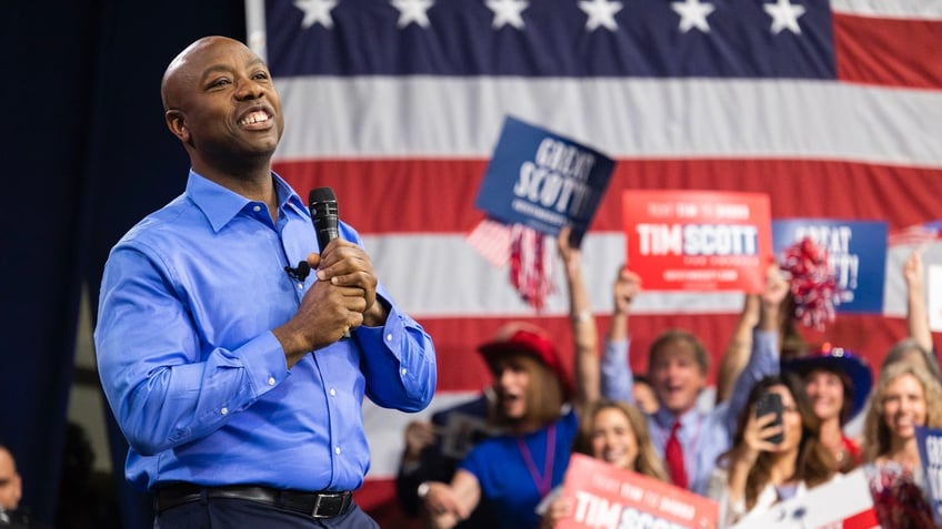 trump desantis or haley who benefits as tim scott drops out of the 2024 gop presidential race