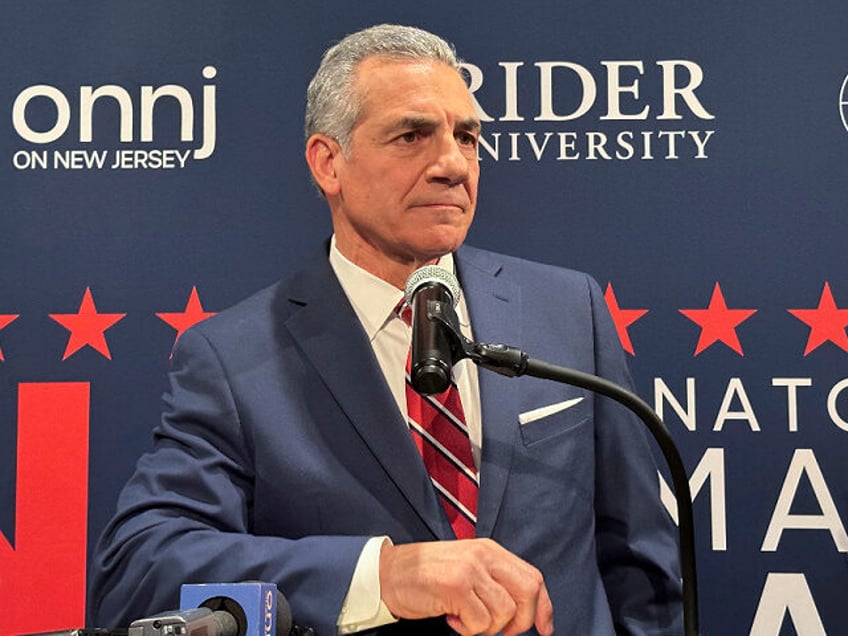 Former Assemblyman Jack Ciattarelli speaks after the first Republican debate Tuesday, Feb.