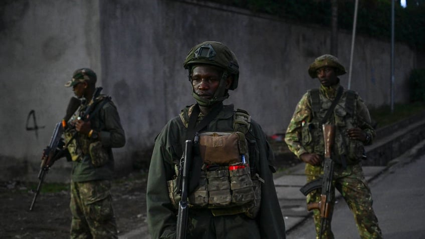 M23 rebels patrol in Goma, Democratic Republic of the Congo, on Wednesday, Jan. 29, 2025.