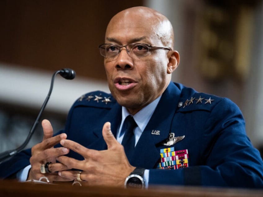 Air Force Chief of Staff Gen. Charles Q. Brown, Jr., testifies during the Senate Armed Ser