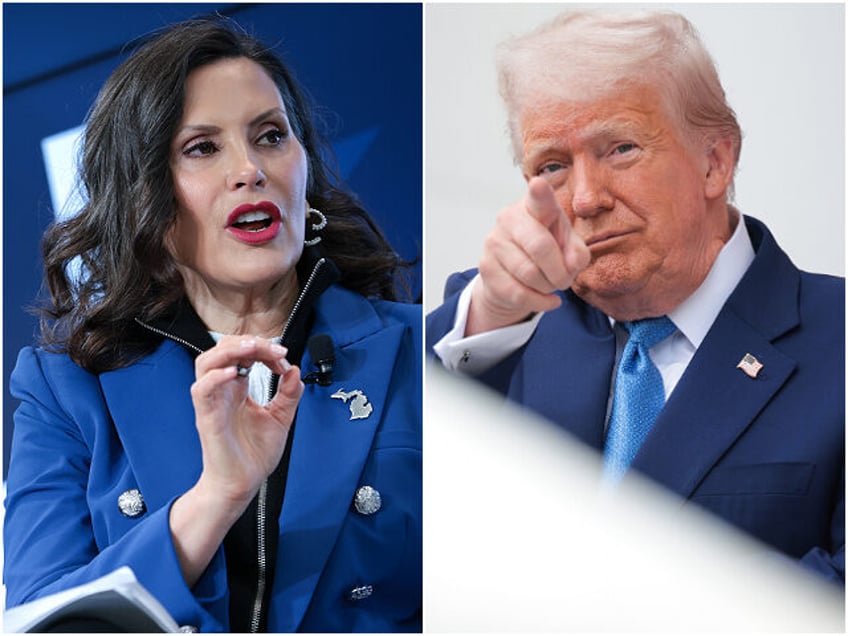 Michigan Gov. Gretchen Whitmer (D-MI) / President Donald Trump