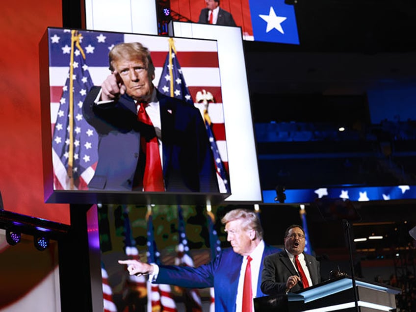 Chair of the Republican Party of Iowa Jeff Kaufmann speaks on the first day of the Republi