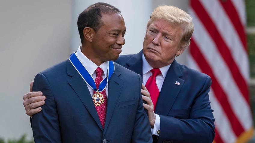 Donald Trump and Tiger Woods