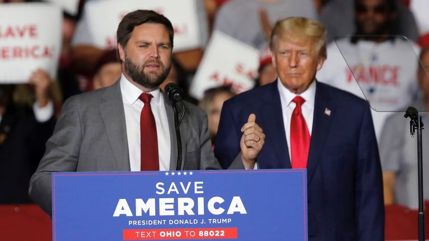 JD Vance and Donald Trump in Ohio