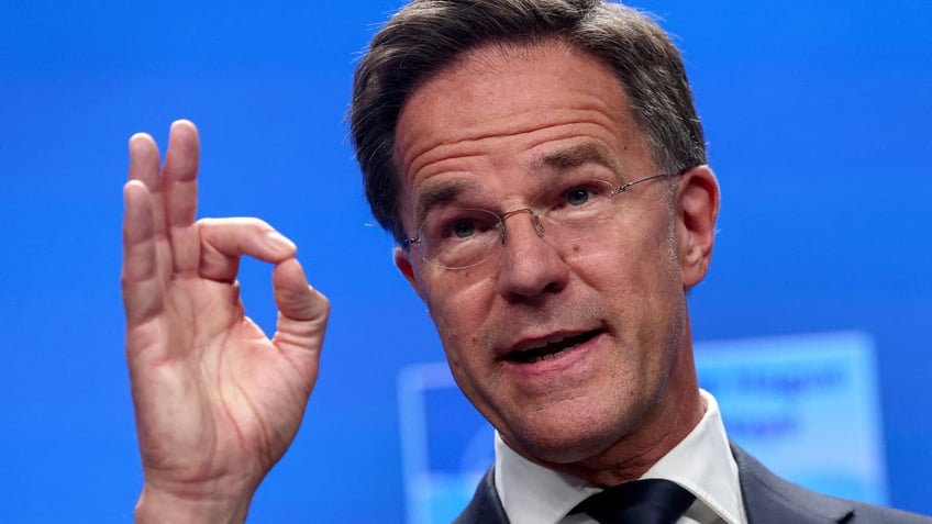 NATO Secretary General Mark Rutte holds a press conference ahead of a NATO summit, in The Hague, Netherlands June 23, 2025. REUTERS/Yves Herman