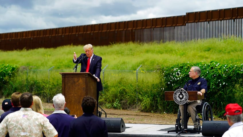 Greg Abbott and Donald Trump