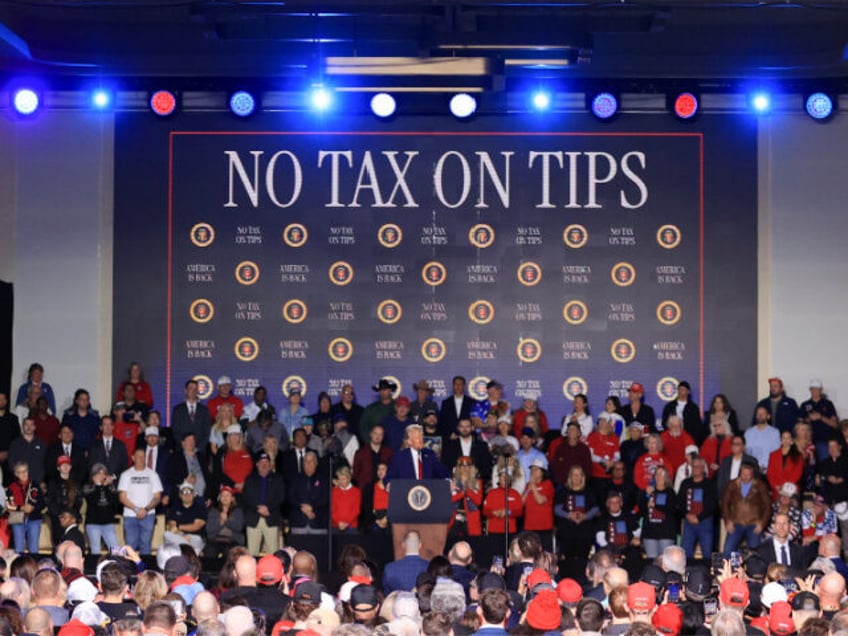 U.S. President Donald Trump speaks at a rally at Circa Resort & Casino on January 25,