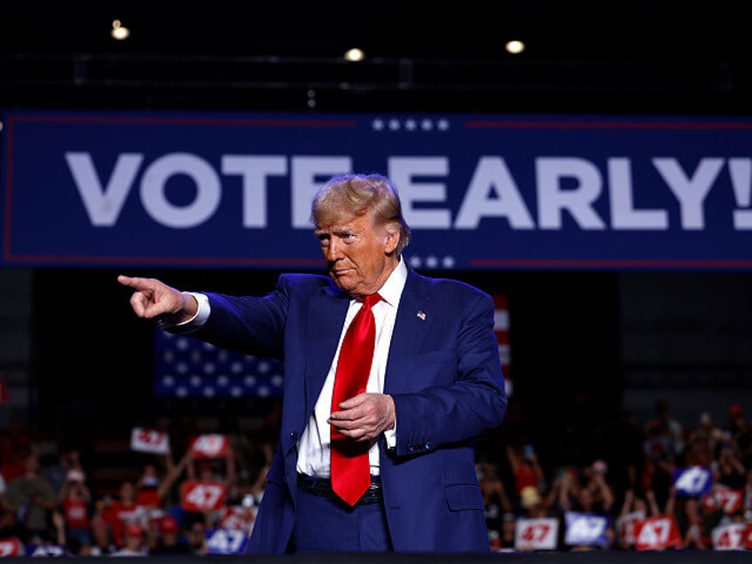 TEMPE, ARIZONA - OCTOBER 24: Republican presidential nominee, former U.S. President Donald