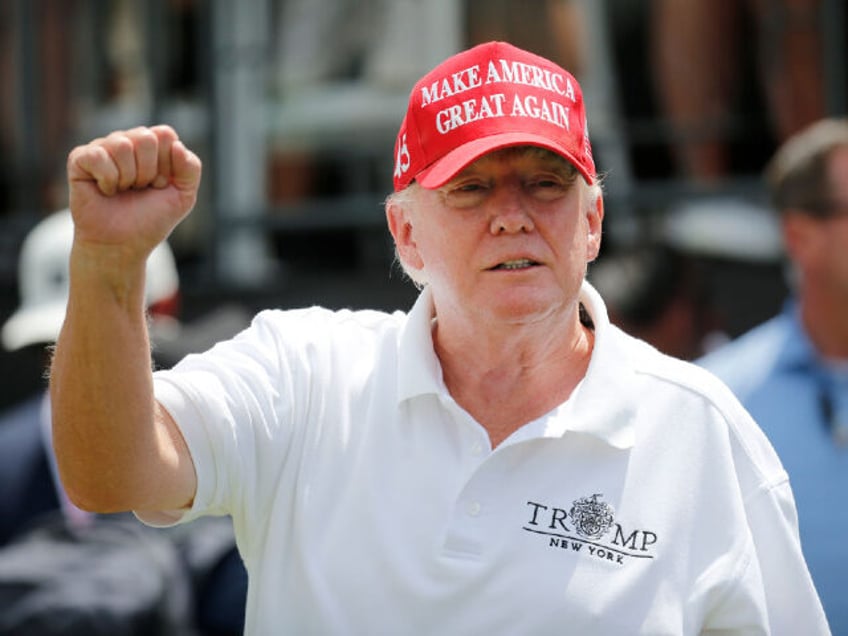 BEDMINSTER, NEW JERSEY - JULY 31: Former U.S. President Donald Trump is seen on the first