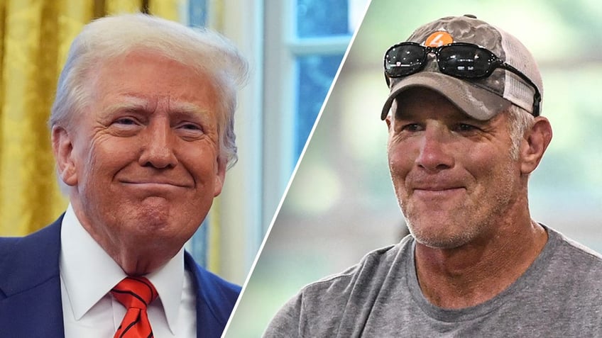 Donald Trump and Brett Favre