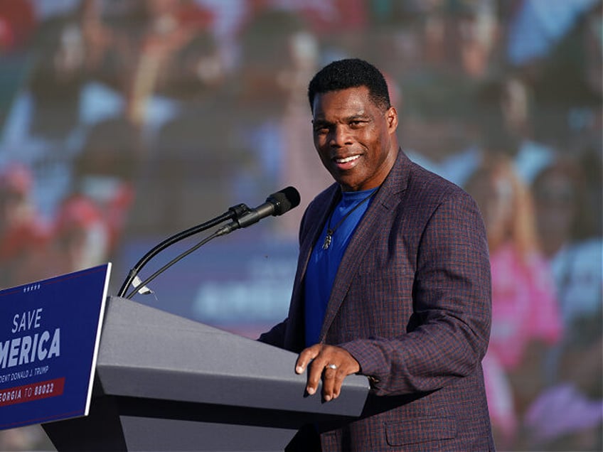 PERRY, GA - SEPTEMBER 25: Republican Senate candidate Herschel Walker speaks at a rally fe