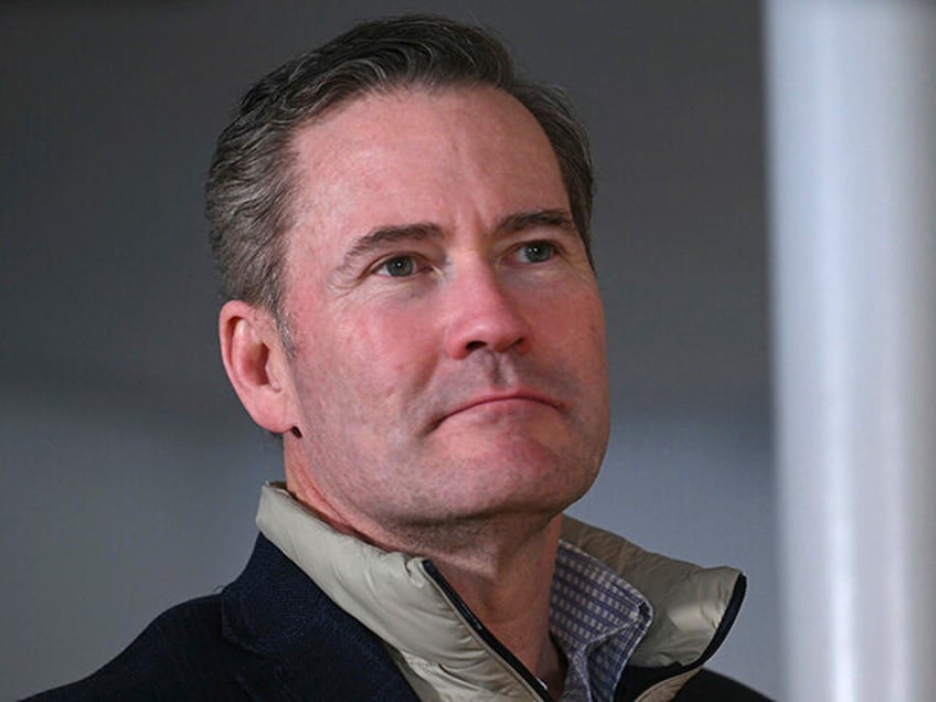 White House National Security Adviser Mike Waltz is pictured at Pituffik Space Base in Gre