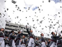 Trump ‘on brand’ with anti-woke rant at army officer graduation