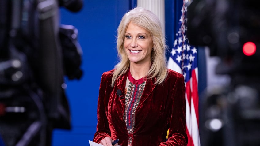 Kellyanne Conway, then-counselor to the President of the United States (Photo by Samuel Corum/Getty Images)