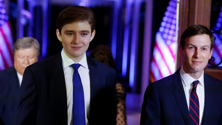 Barron Trump smiling