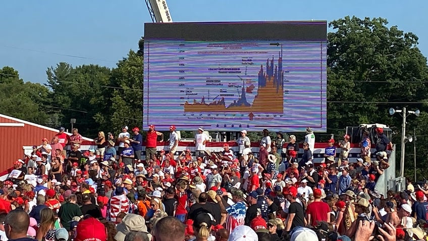 Crowd at Trumps rally in Pennsylvania