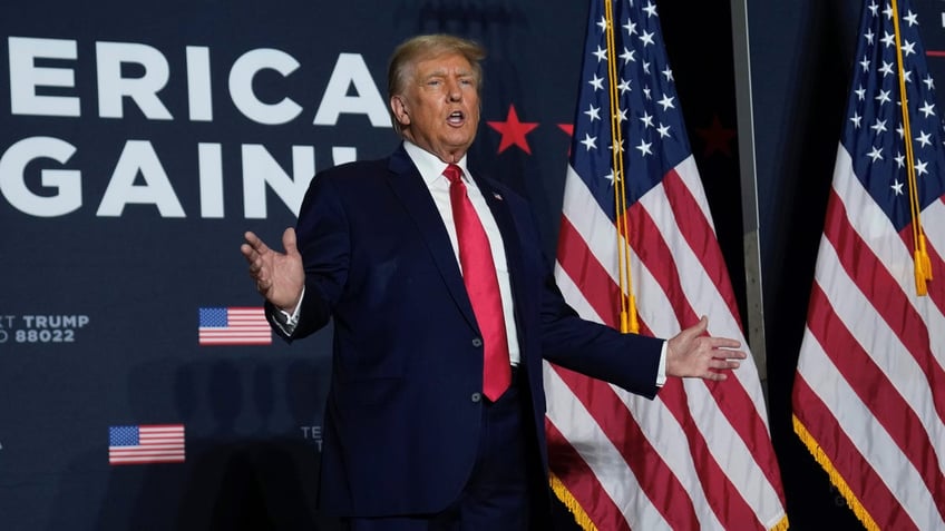 trump responds to dem efforts to ban him from 2024 ballots says first amendment protects him