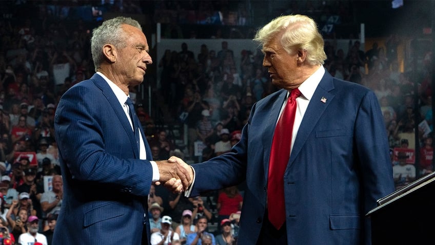 Trump shaking RFK Jr. hand