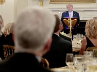 Trump says 10 hostages will be returning from Gaza 'very shortly' during White House dinner with allies
