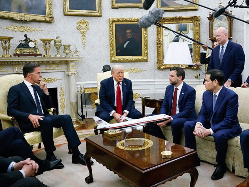 WASHINGTON, DC - JULY 14: U.S. President Donald Trump meets with NATO Secretary General Ma
