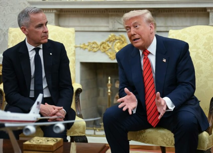 US President Donald Trump met with Canadian Prime Minister Mark Carney in the Oval Office
