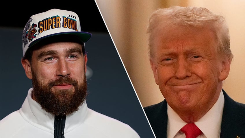 Travis Kelce and Donald Trump