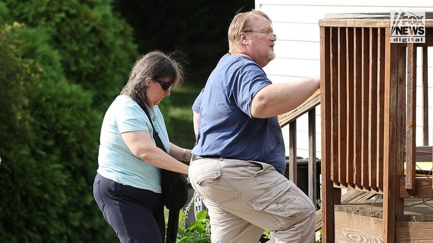 The parents of former president Donald Trump's assassin arrive home