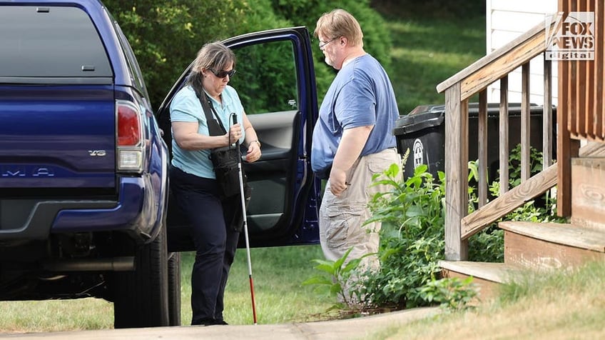 The parents of former president Donald Trump's assassin arrive home